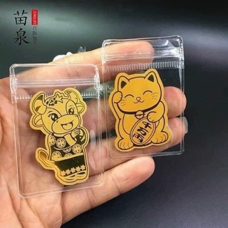 Mèo thần tài-Trâu vàng dán điện thoại