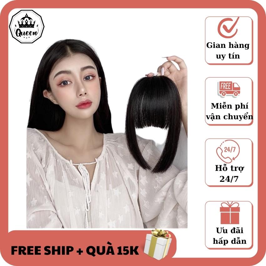 Tóc mái giả dày QUEEN STORE Tóc kiểu nhật bản, sợi tơ cao cấp đẹp tiện lợi - hàng sẵn