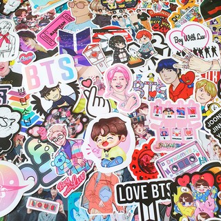 Set hình dán BTS Kpop sticker siêu hot sticker pvc chống nước cao cấp, không bay màu