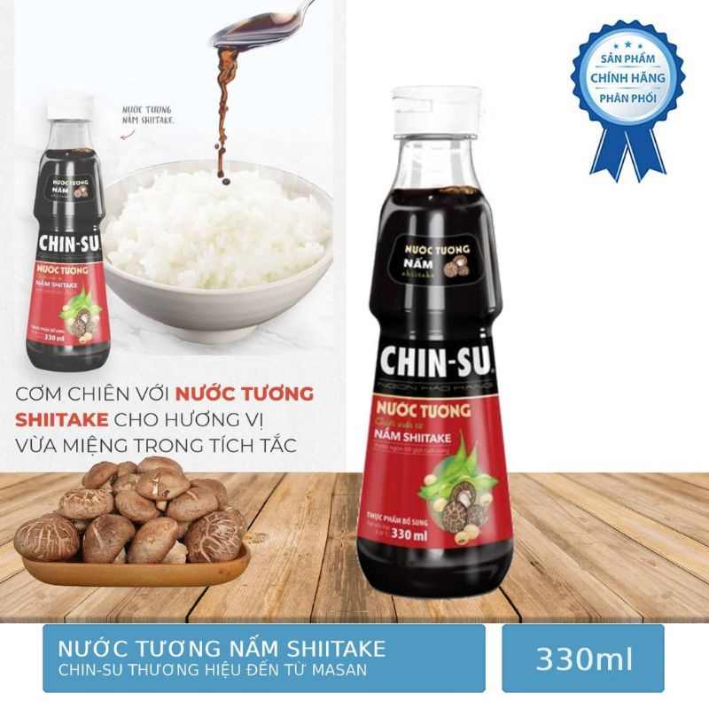 Nước tương CHIN-SU nấm Shiitake 330ml