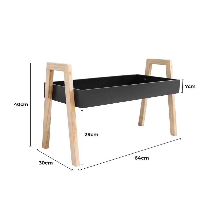 Khay đựng đồ đa năng hàn quốc màu xanh lơ thương hiệu MW FURNITURE - Nội thất trang trí