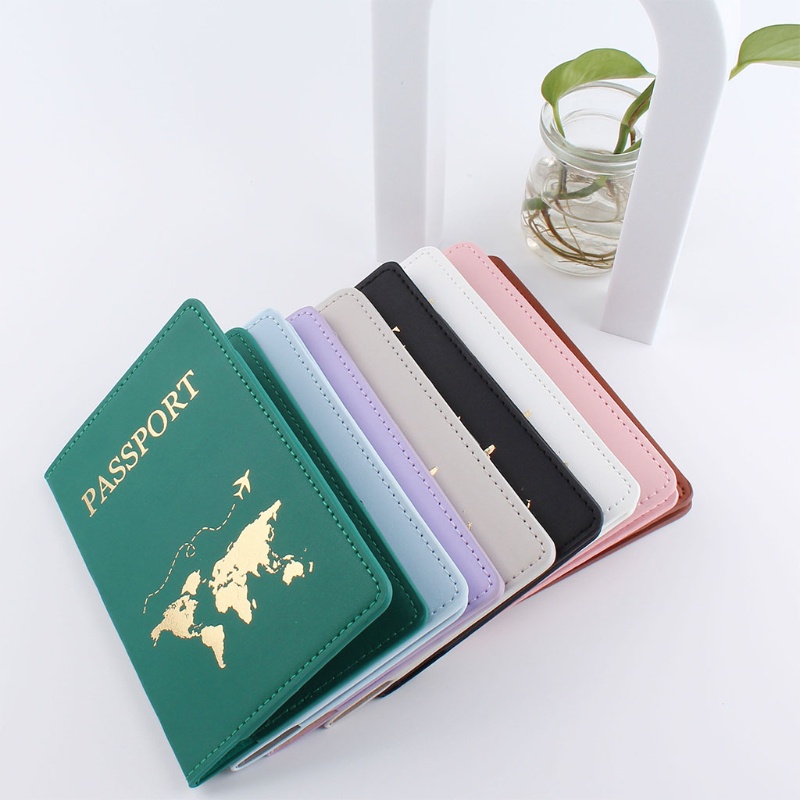 ✿ Ví Da Pu Đựng Hộ Chiếu / Thẻ ID / Passport Thời Trang Cho Nam Và Nữ