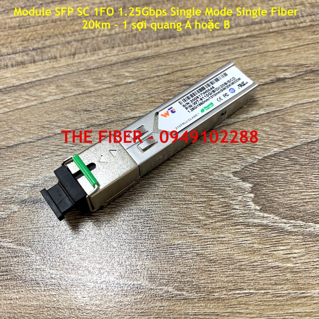 Module SFP SC 1FO 1.25Gbps Single Mode Single Fiber 20KM