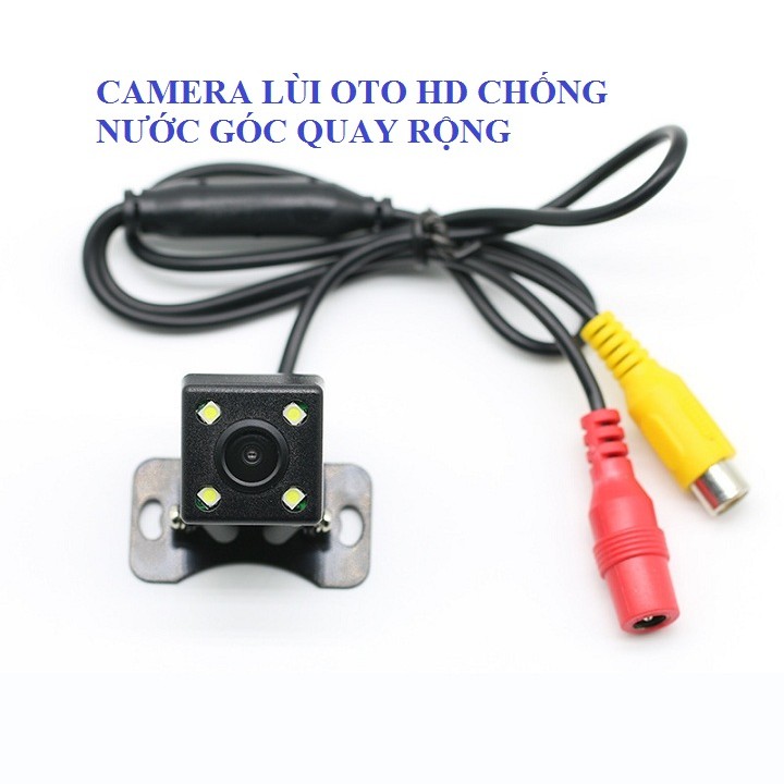 Camera lùi 4 đèn led hồng ngoại lắp xe hơi