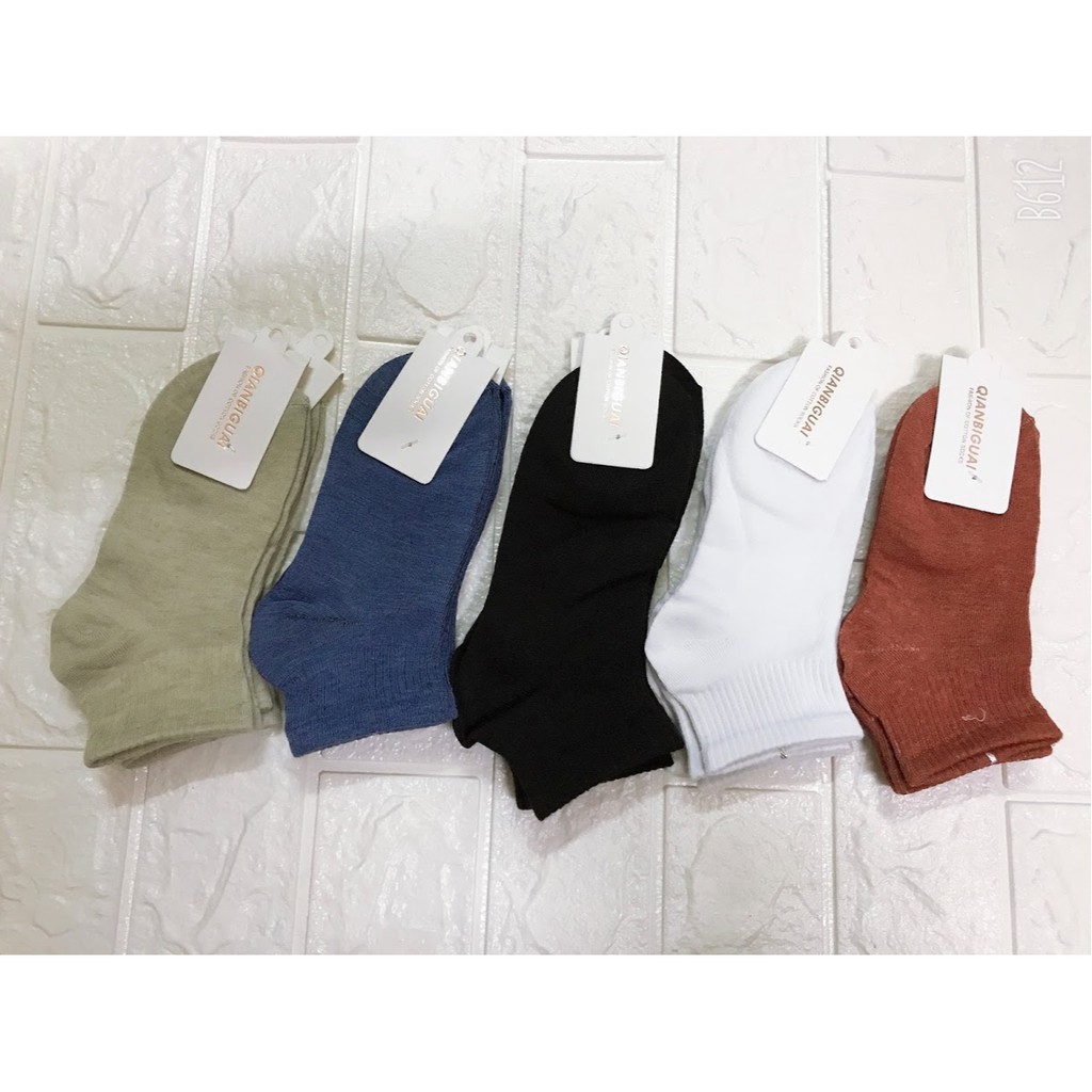 Sét 10 Đôi Tất Nữ Muối Tiêu Cổ Trung Phong Cách Vintage