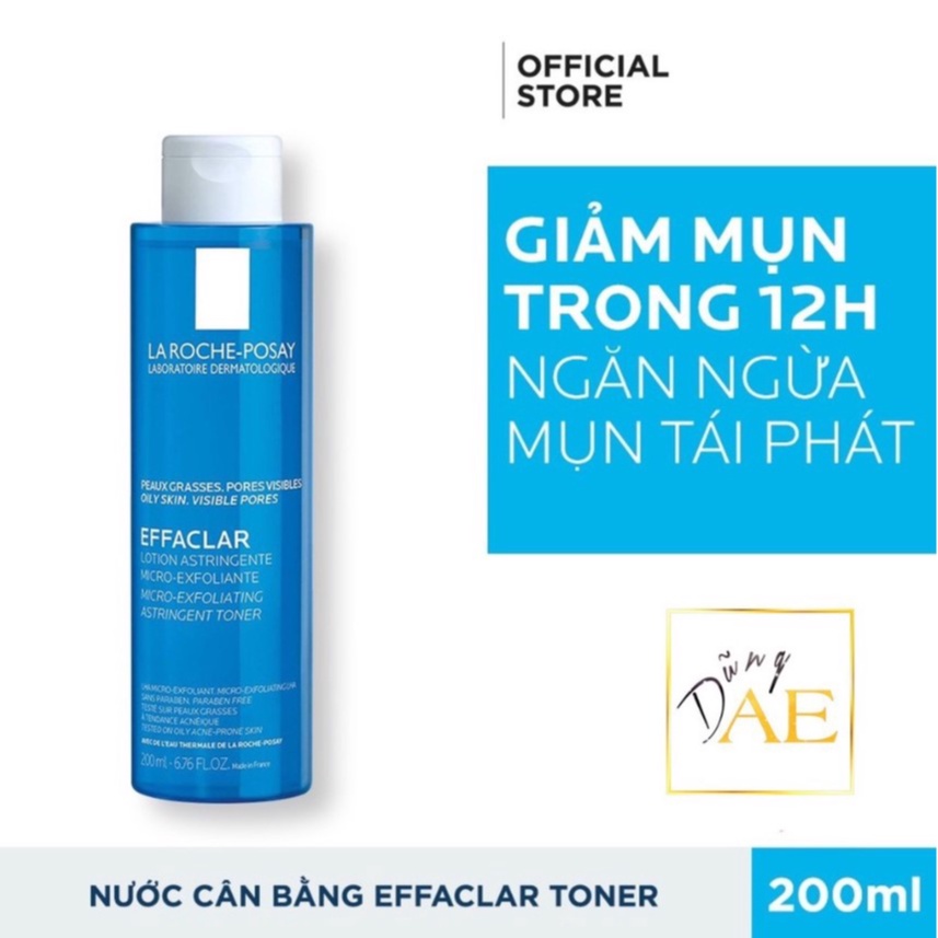 Toner LA ROCHE POSAY Effaclar Astringent Lotion Nước cân bằng giàu khoáng cho da dầu 200ml