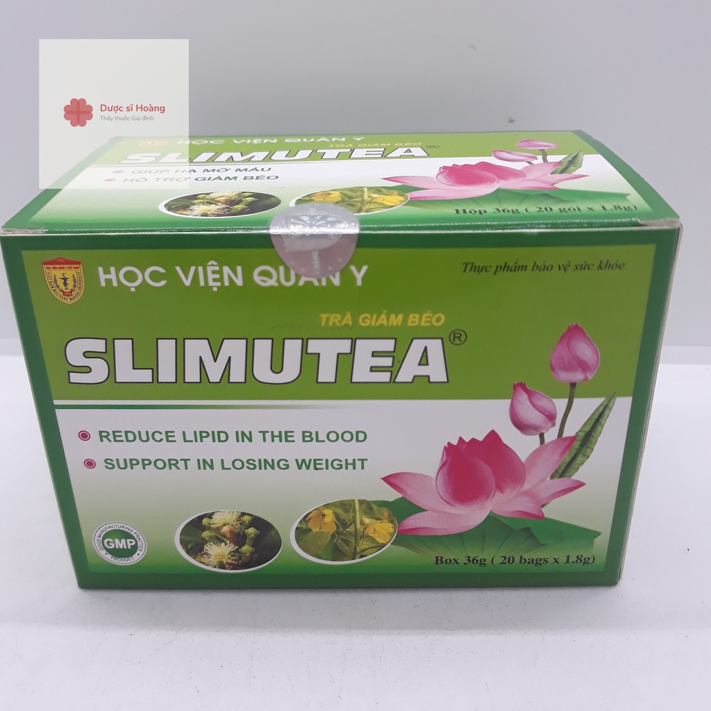Trà Giảm Béo Slimutea Học Viện Quân Y - Giúp hỗ trợ hạ mỡ máu - Giảm cân an toàn