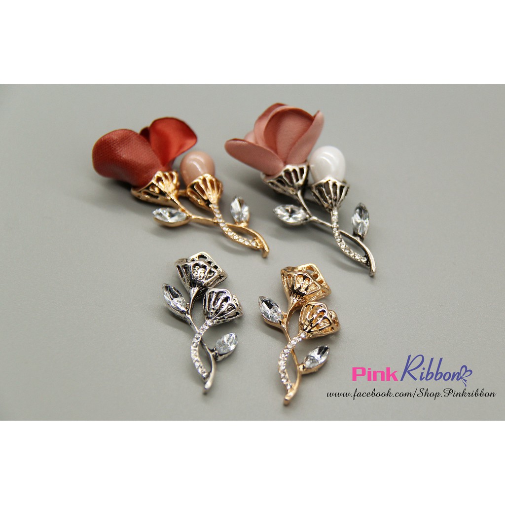 Cành lá mạ kim link 6/18 làm phụ liệu may mặc, thời trang