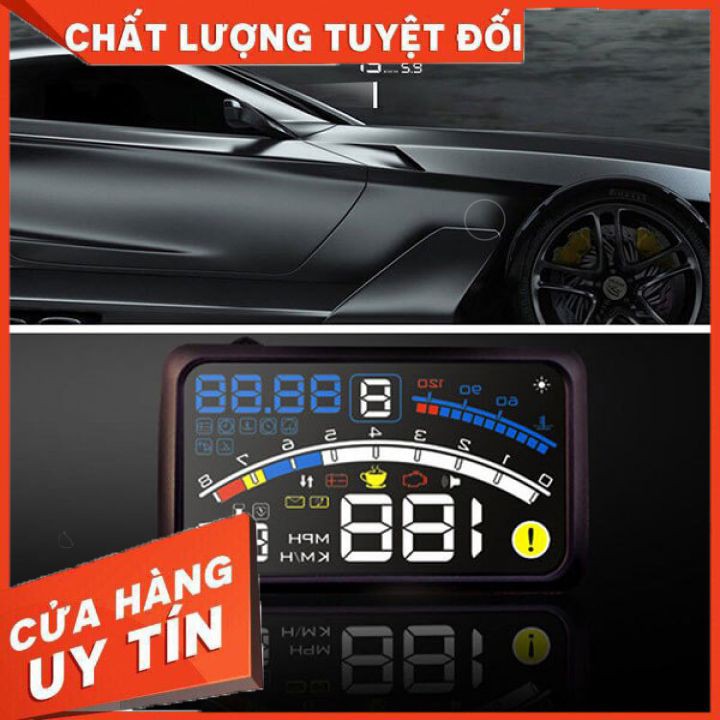 Hiển Thị Tốc Độ Trên Kính Lái HUD A8S  ⚡𝗖𝗛𝗜́𝗡𝗛 𝗛𝗔̃𝗡𝗚⚡, Hiển Thị Thông Tin Chính Xác, Rõ Ràng