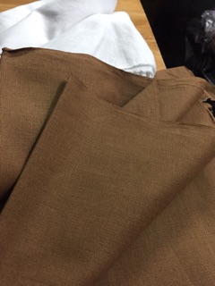 Vải linen bột màu nâu đồng