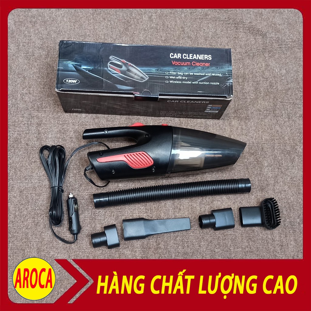 [ Hút Siêu Mạnh ] Máy hút bụi xe hơi, Máy hút bụi cầm tay mini điện áp 12V cho ô tô cực khoẻ - Bảo hành 1 năm