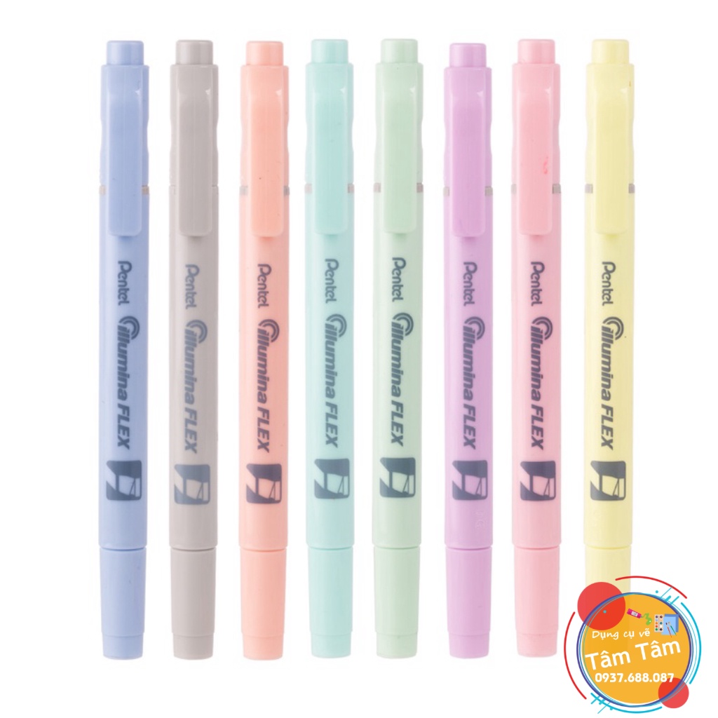 [ TÂM TÂM ]-Bút Dạ Quang 2 Đầu Pentel Màu Pastel/ Pentel Pastel Highlighter -