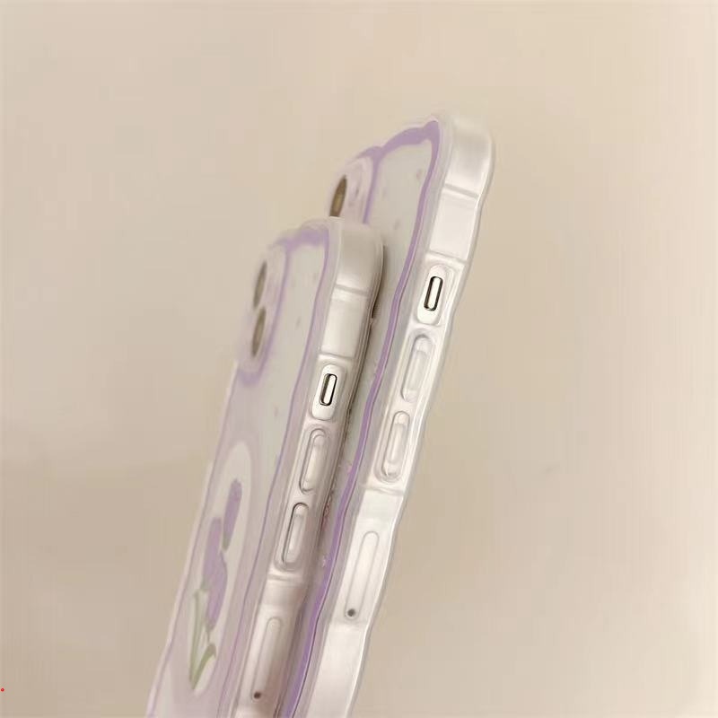 Ốp Điện Thoại TPU Dẻo Trong Suốt Họa Tiết Hoa / Trái Tim Dễ Thương Cho IPhone 11 12 13 Pro Max XR X XS Max 6 7 8 Plus