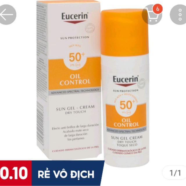 Kem chống nắng Eucerin vì mua dư nên pass lại mua ở shop 1989 store