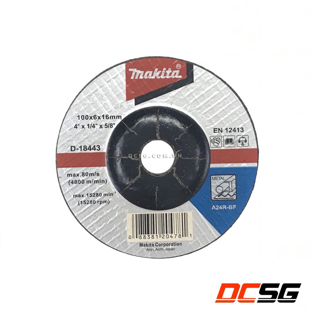 Đá mài kim loại 100x6.0x16mm Makita D-18443