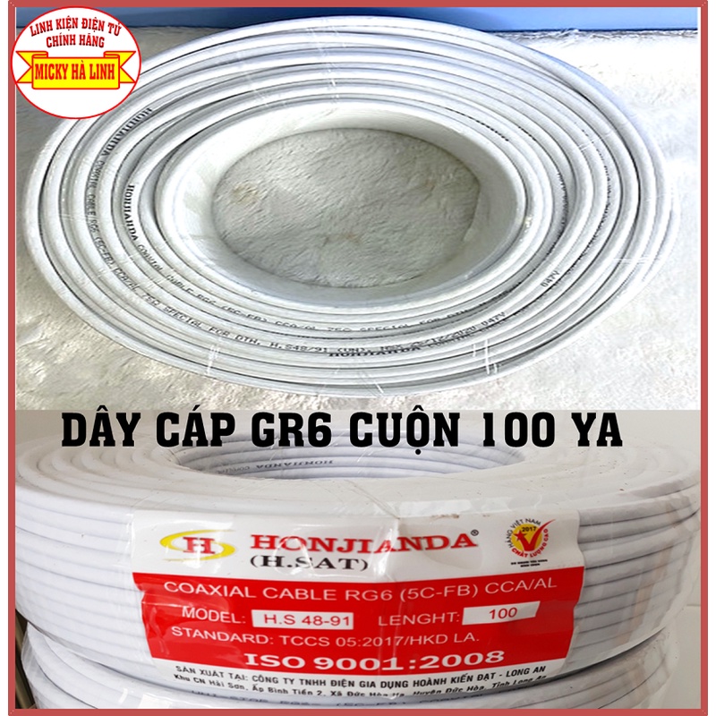 Dây cáp đồng trục 100ya - dây cáp 5c 100yard