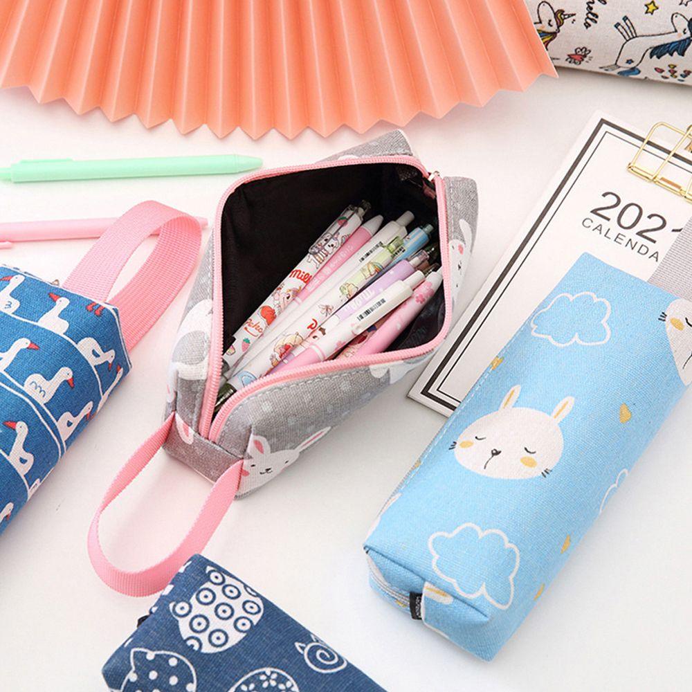 Túi Đựng Bút Bằng Vải Canvas Chống Nước Sức Chứa Lớn
