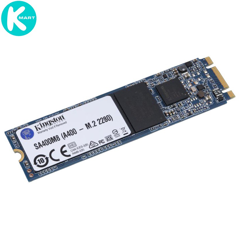 [Mã 1511ELSALE hoàn 7% đơn 300K] Ổ cứng SSD Kingston A400 M.2 2280 SATA 3 120GB SA400M8/120G - Hàng Chính Hãng