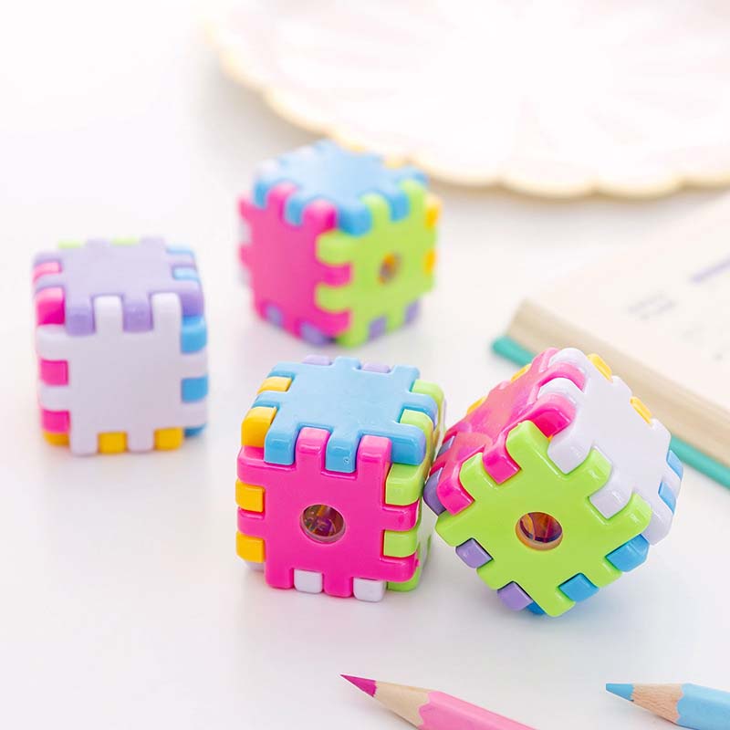 Chuốt bút chì hình khối rubik phong cách Hàn Quốc sáng tạo