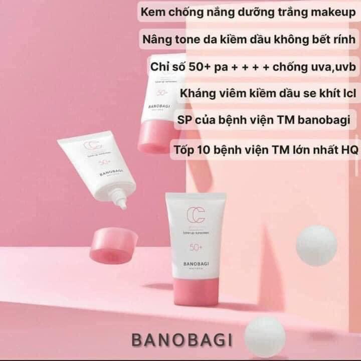 Kem Chống Nắng BANOBAGI Calming Care Tone Up Sunscreen SPF 50+ PA+++ GentsOfficialStore