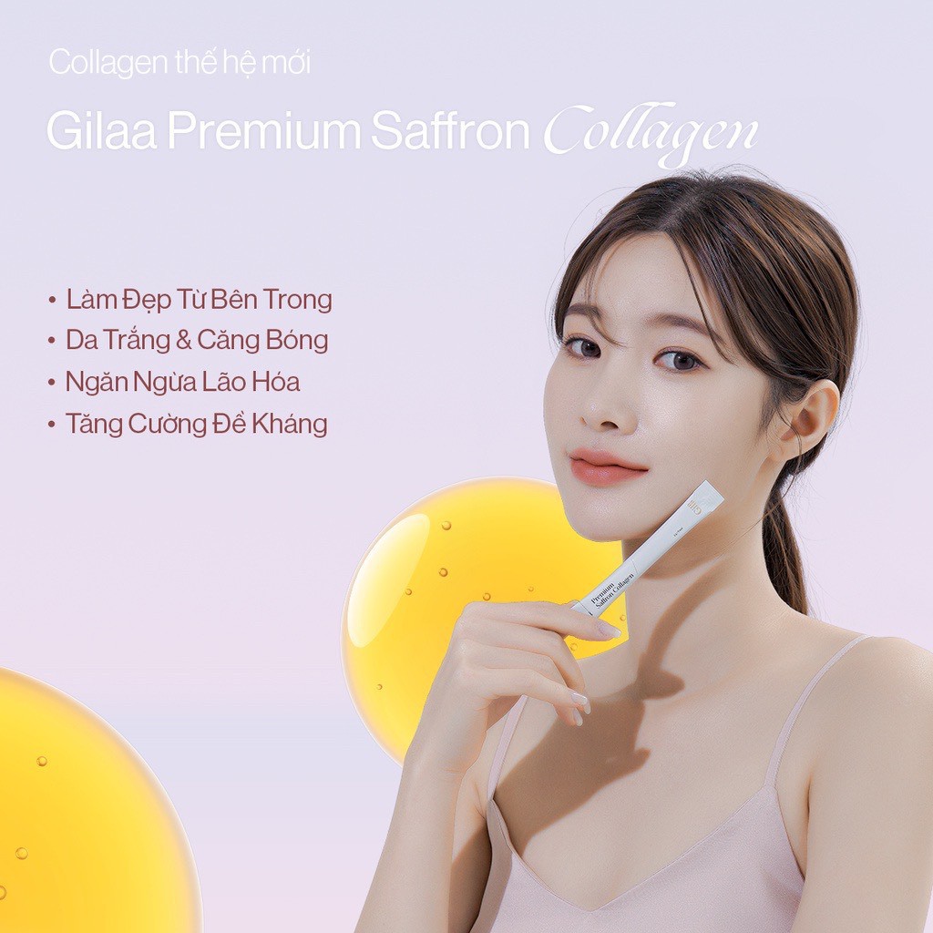 Combo Tiết Kiệm Gilaa Premium Saffron Collagen (2g X 60 Gói X 2 Hộp)