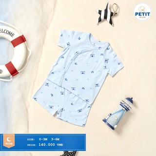 Bộ Moon ngắn sơ sinh chất Petit