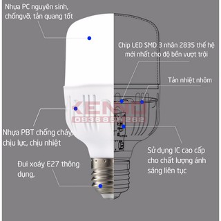 Đèn Led bulb trụ BK10W