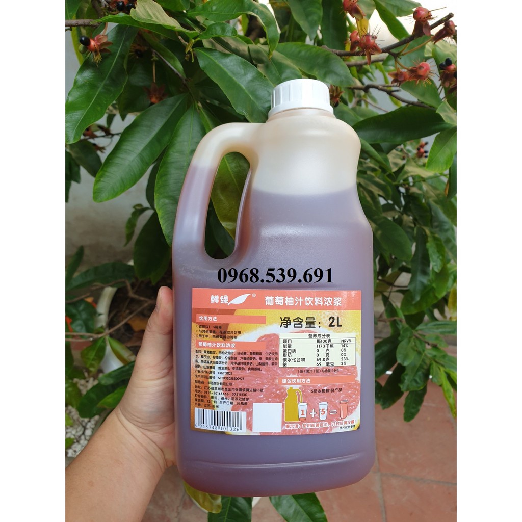 Siro bưởi đỏ Fresh Juice (can 2 lít)