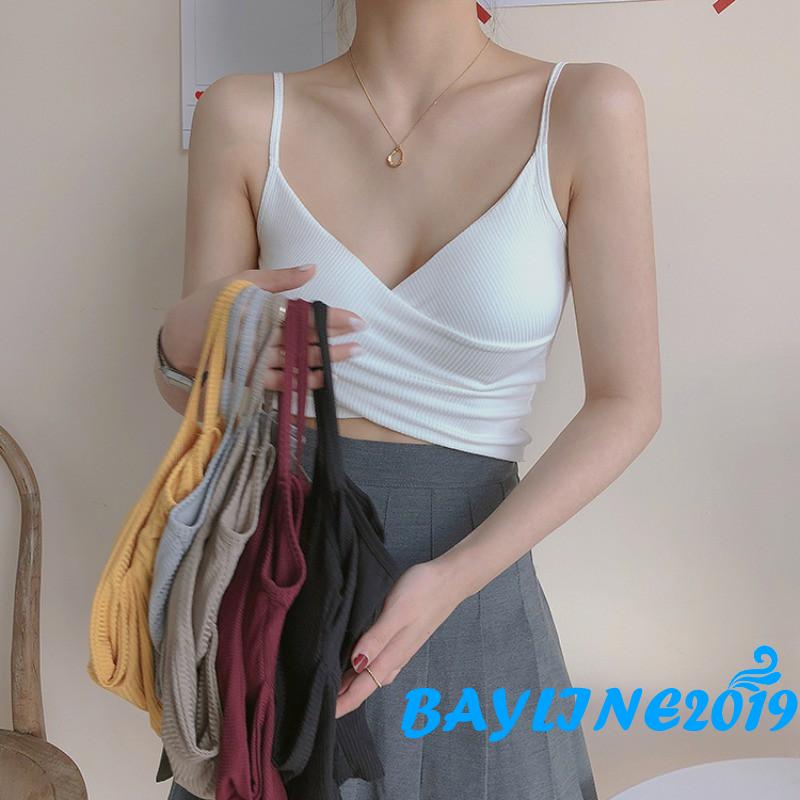 Áo Lửng Hai Dây Thời Trang Quyến Rũ Dành Cho Nữ