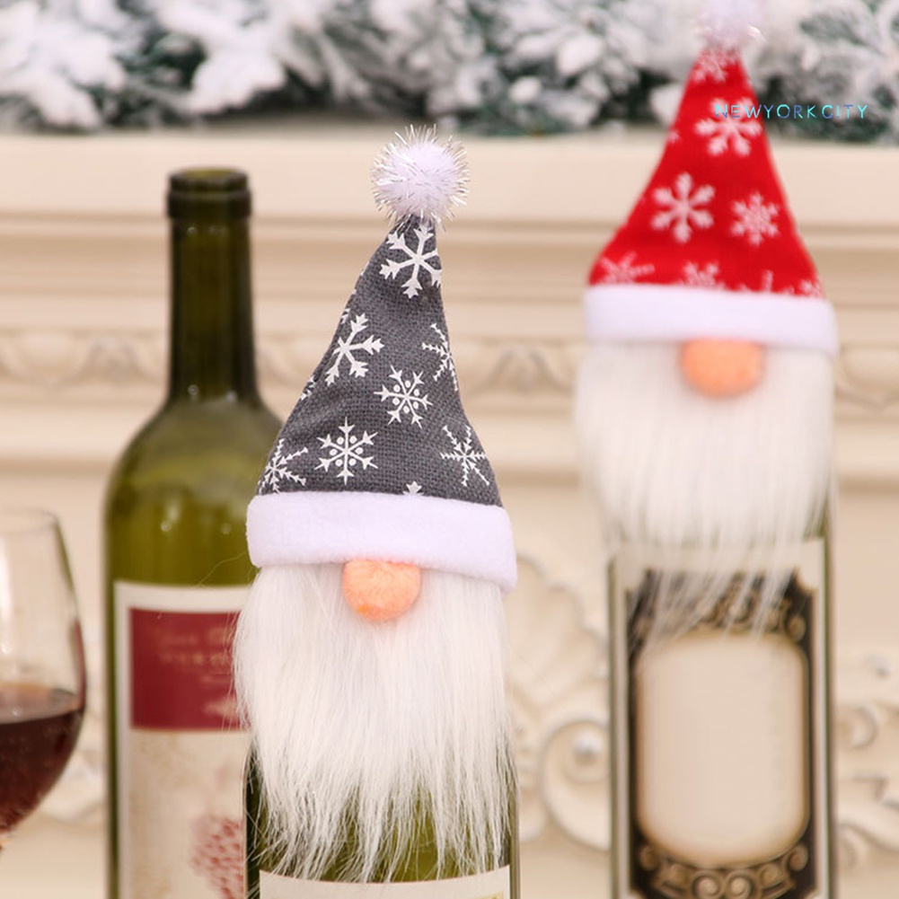 Vỏ Bọc Chai Rượu Hoạ Tiết Giáng Sinh Dễ Thương