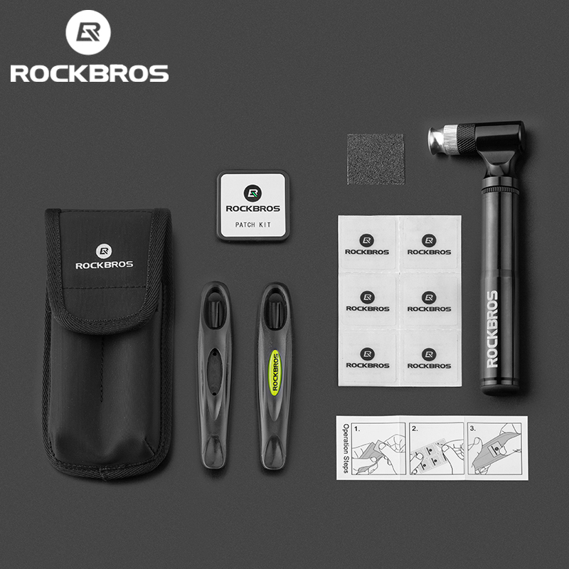 Bộ dụng cụ vá lốp xe đạp đa năng ROCKBROS 130PSI AV/FV