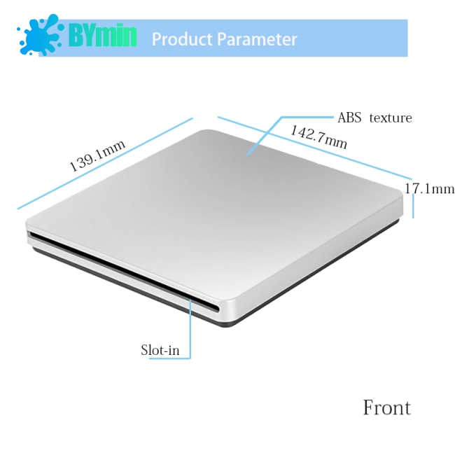 USB External Slot in DVD CD Drive Burner for Apple MacBook Air Pro -TQ