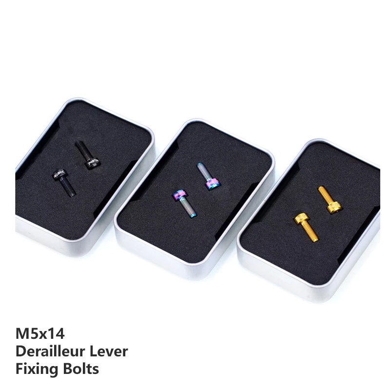 1 Bộ Ốc Vít Cố Định Cùi Đề Xe Đạp Siêu Nhẹ Bằng Hợp Kim Titan M5x14 Cho Xe Đạp MTB