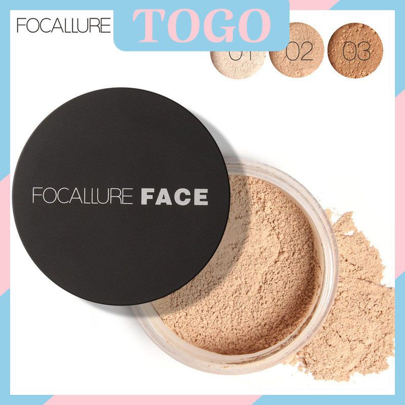 ☀☀☀ FOCALLURE New Brand Makeup Powder 3 Colors Loose Powder Face Makeup Waterproof Loose Powder Skin Finish Powder ☝☝☝