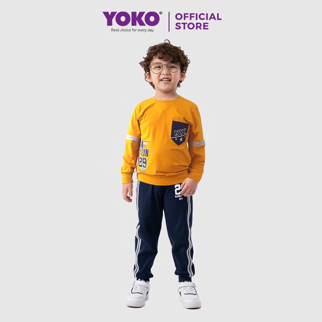 Bộ Quần Áo Thun Dài Tay Bé Trai (1-5 Tuổi) YOKO KID'S FASHION 20406T