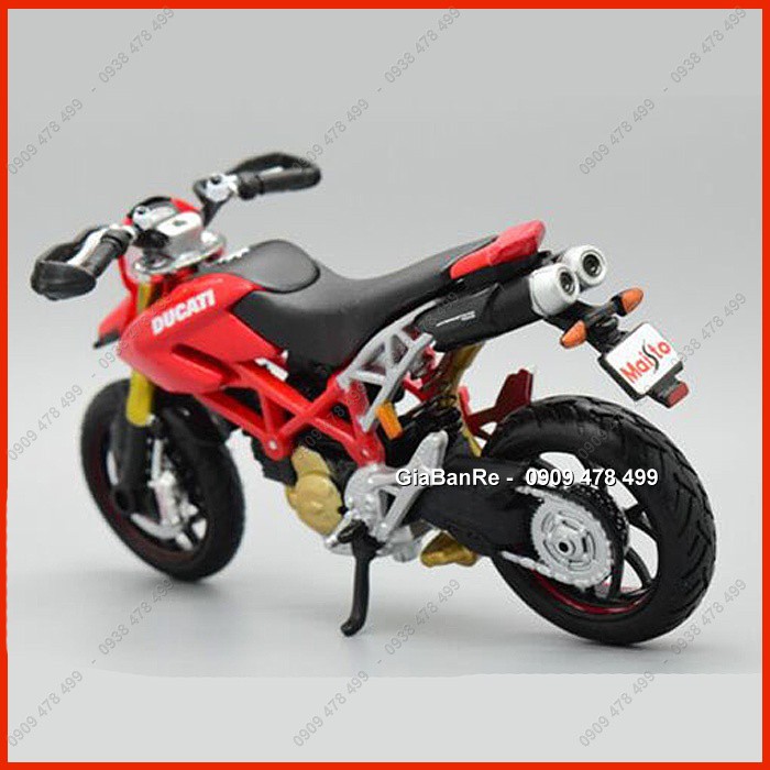 Xe Mô Hình Moto Ducati Hypermotard 1100s Tỉ Lệ 1:18 - Maisto - Đỏ - 87981