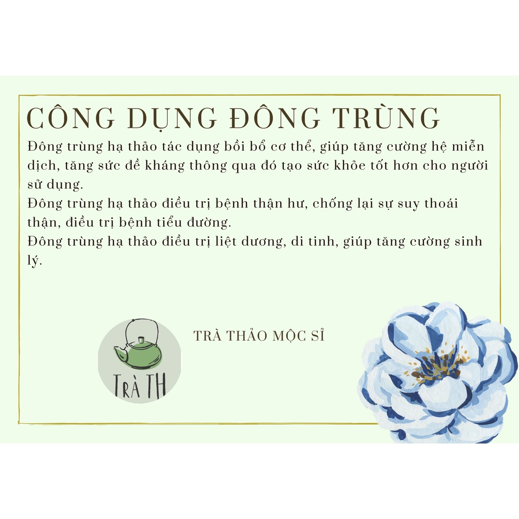 ( ảnh thật + video ) đông trùng hạ thảo cao cấp  100 gram