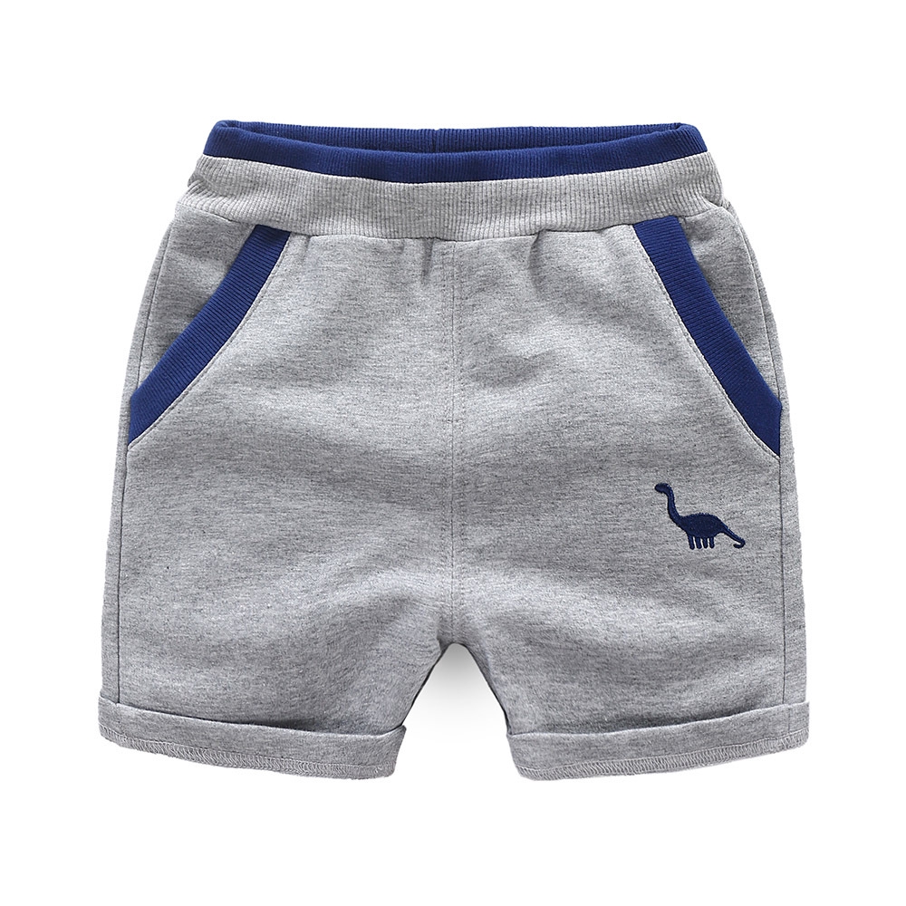 Quần Short Thể Thao Họa Tiết Khủng Long Hoạt Hình Thời Trang Mùa Hè Cho Bé Trai