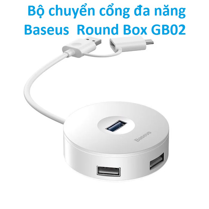 Bộ chuyển cổng đa năng Baseus Round Box GB02