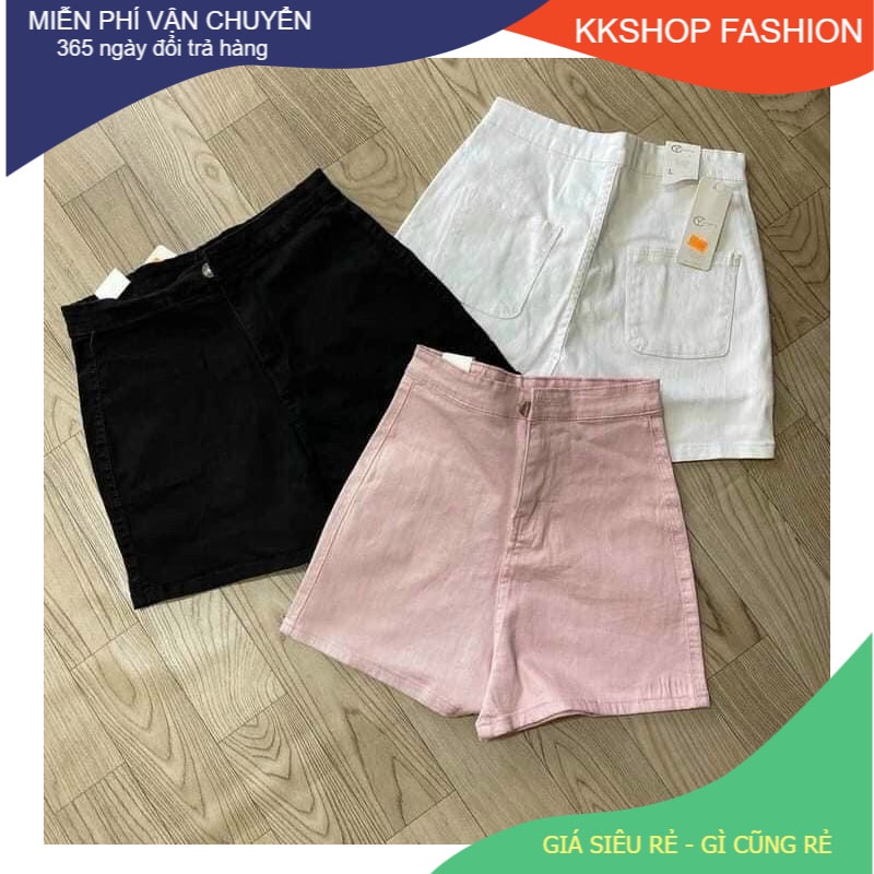 Quần short nữ kaki cạp cao siêu co giãn size nhỏ từ 40kg - 55kg - KKSHOPFASHION