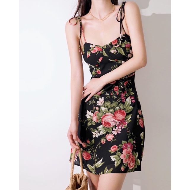 Order 15 ngày- Đầm hai dây hoa #1284