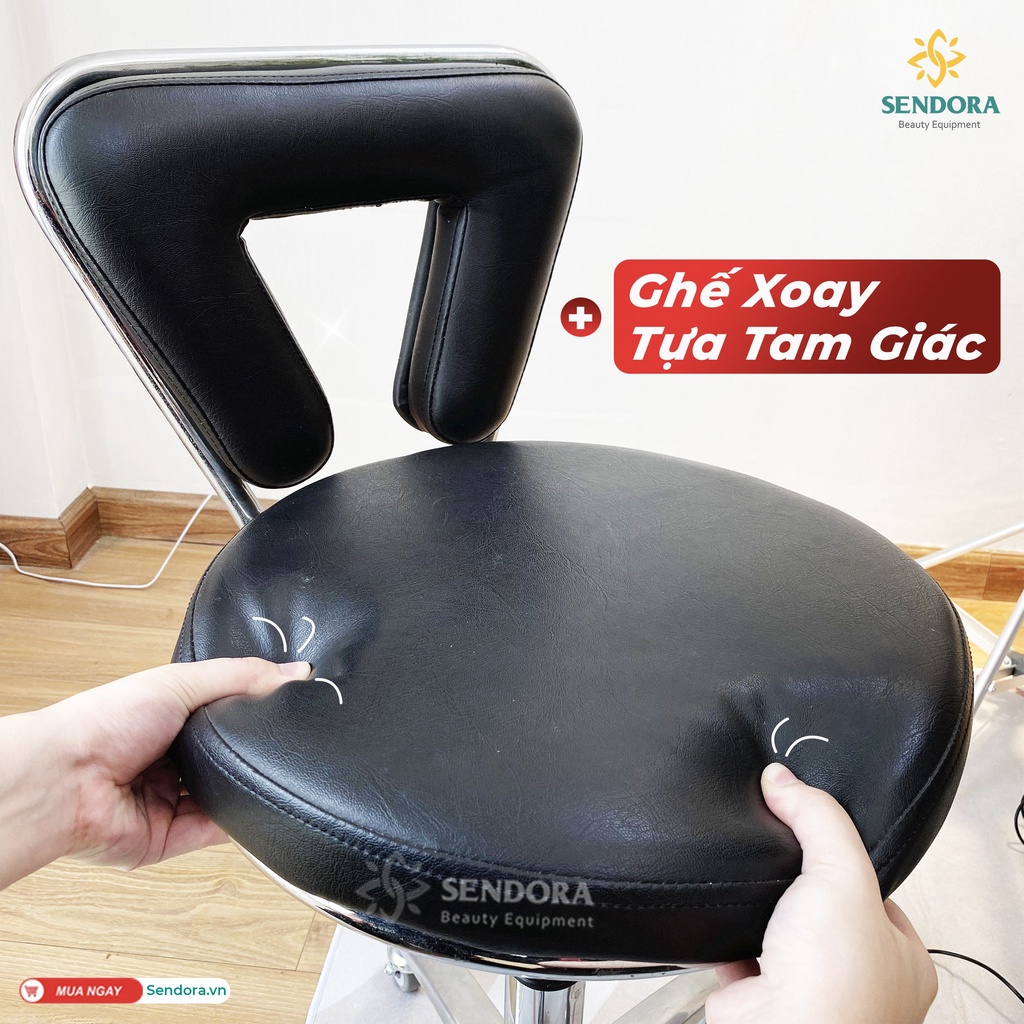 Ghế xoay Spa có tựa, Ghế phun xăm cao cấp Hi-mec