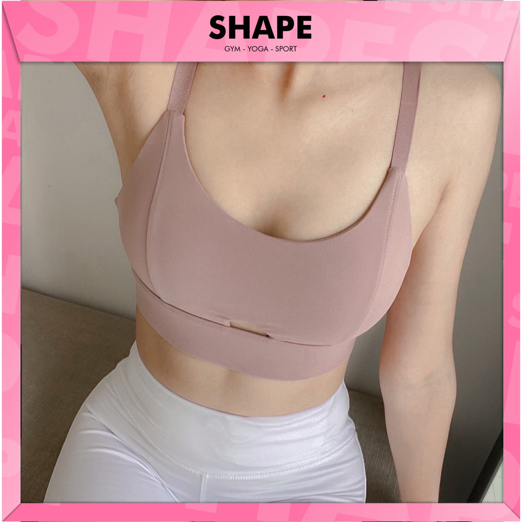 Áo bra yoga gym thể thao nữ cut out ngực cao cấp [B347]