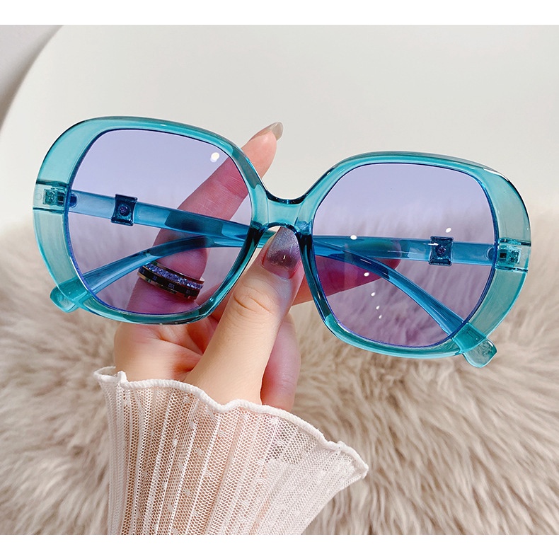 Kính Mát Gọng Oval Đơn Giản Thời Trang Retro Đường Phố Kiểu Âu Mỹ