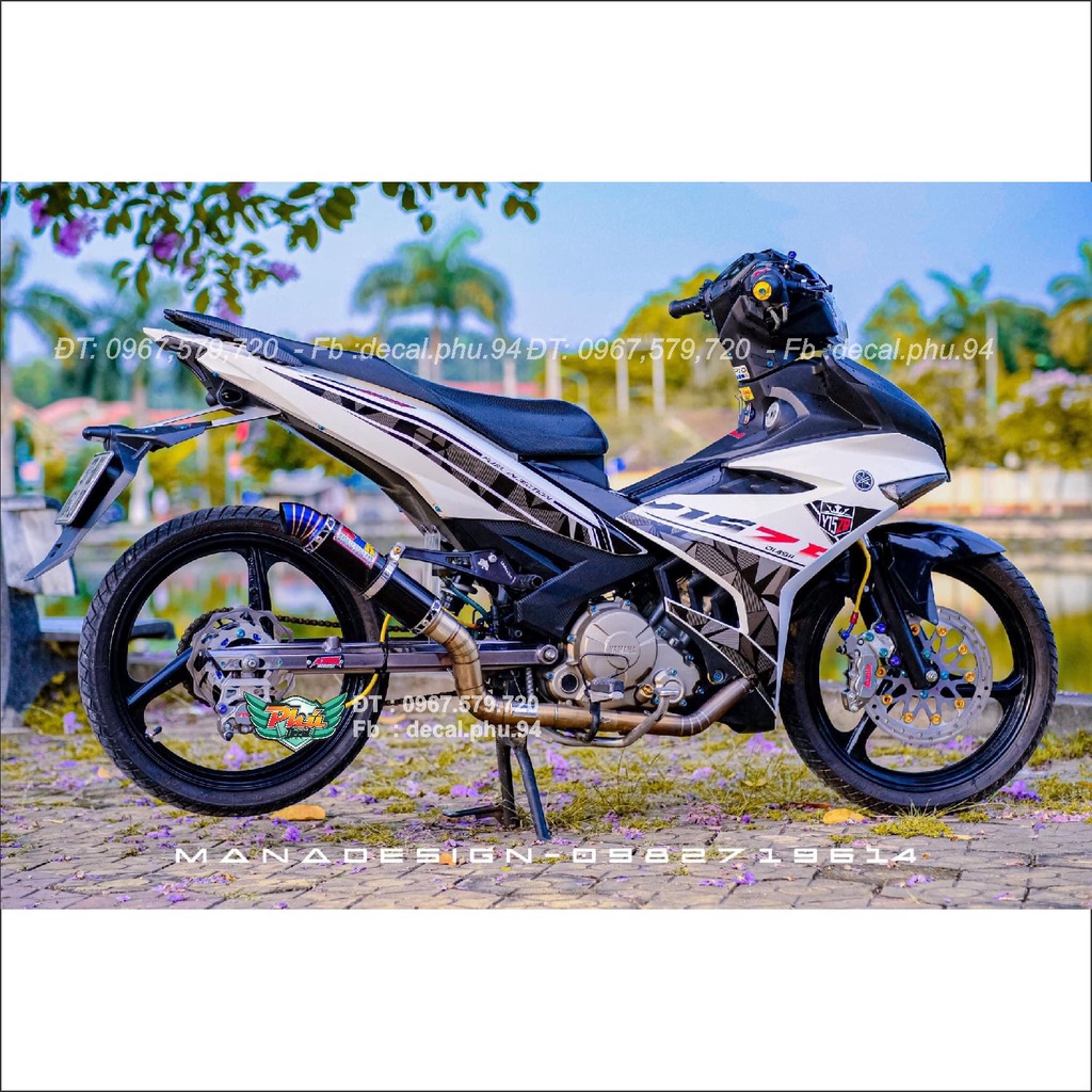 Tem rời Exciter 150 Xám đen (L)