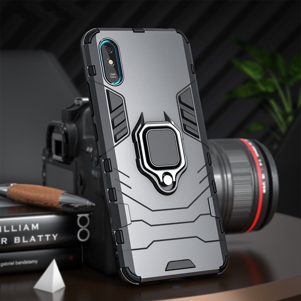 Shockproof Armor Magnetic Kickstand Case For Xiaomi Mi 8 8se 8 Lite Play Pocophone F1 Max 2 3 Mix 2S Full Protection Back Cover for Redmi 5 Plus Note 5 6 7 Pro 4 4X