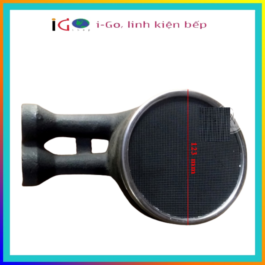 Ống Điếu Gang Đôi Bếp Gas Hồng Ngoại Ø123mm Chính Hang - I-Go Shop Linh Kiện Bếp