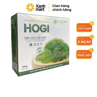 [ TẶNG KÈM SỐT MÈ ] Rong nho tách nước Hogi, rong nho tách nước giàu dinh dưỡng hộp 6 gói