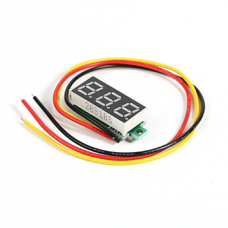 Đồng Hồ Đo Điện Áp Mini 0.28 Inch Dc 0-100v 3 Dây