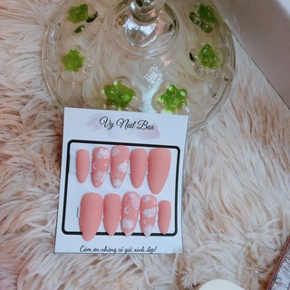 Nailbox hồng vân mây